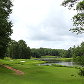 Golf holiday review of Louisiana and the Robert Trent Jones Golf Trail, Grand National Short course, looking down the 13th