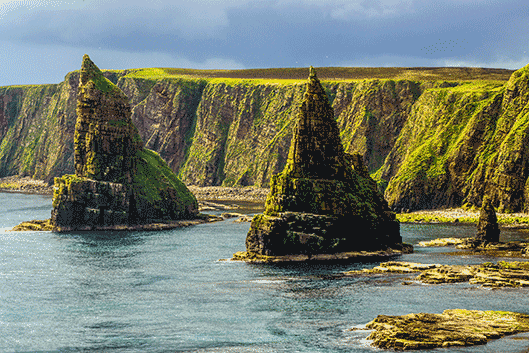 Golf holiday review of North East Scotland, Duncansby Stacks