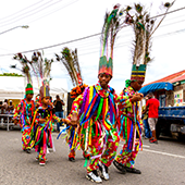 Golf holiday review of St Kitts and Nevis. Carnival time on Nevis