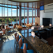 Hotel and Spa Review, Streamsong Resort Golf and Spa, view from the bar